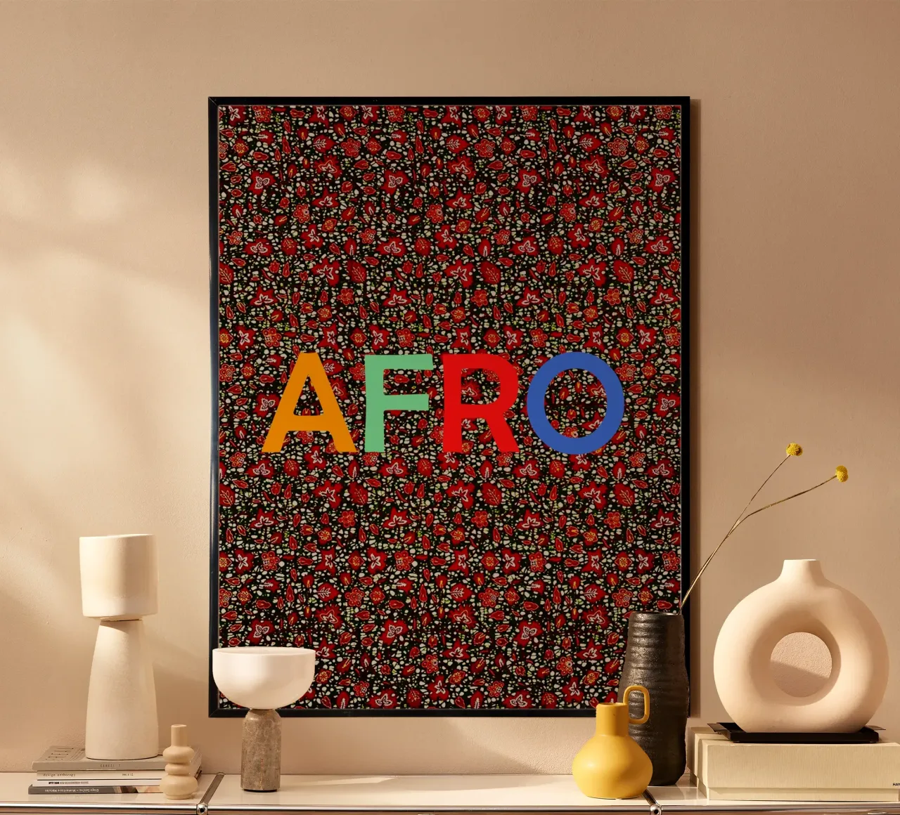 Afro poster van Mathudace Créas
