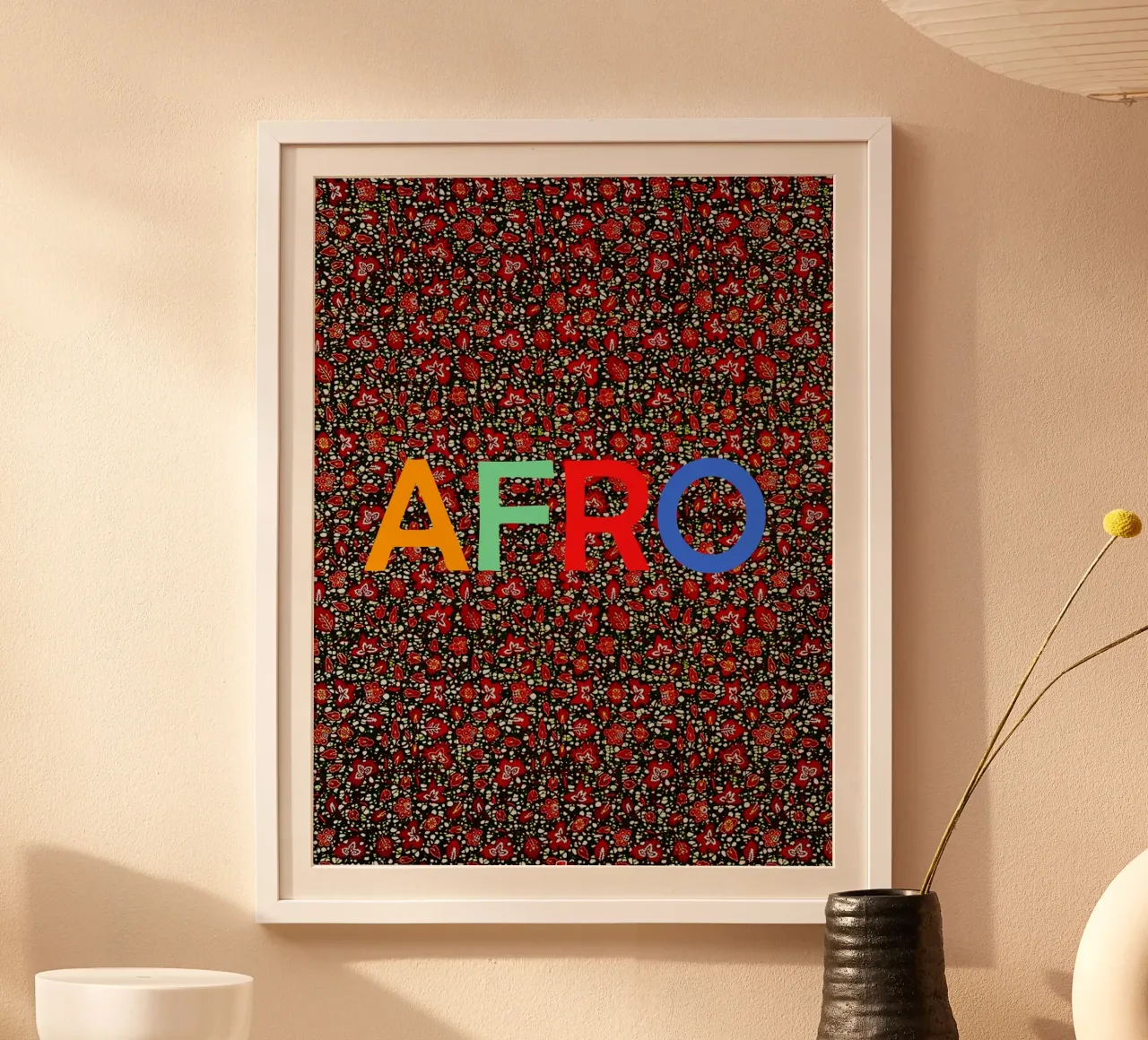 Afro poster van Mathudace Créas