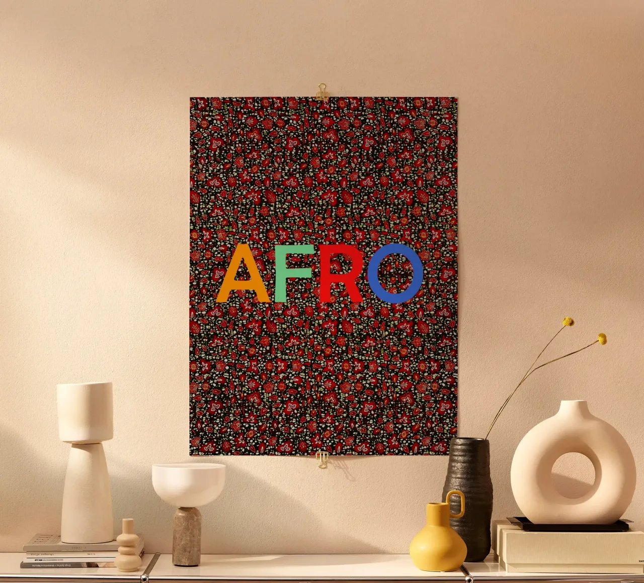 Afro poster van Mathudace Créas