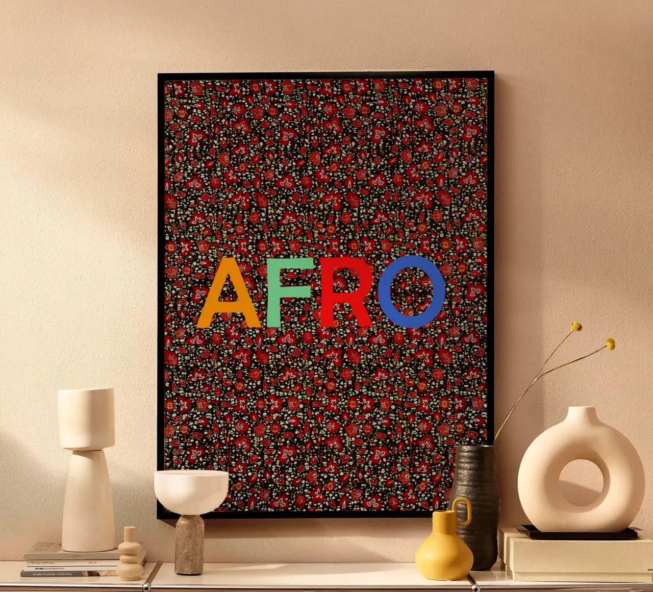 Afro poster van Mathudace Créas