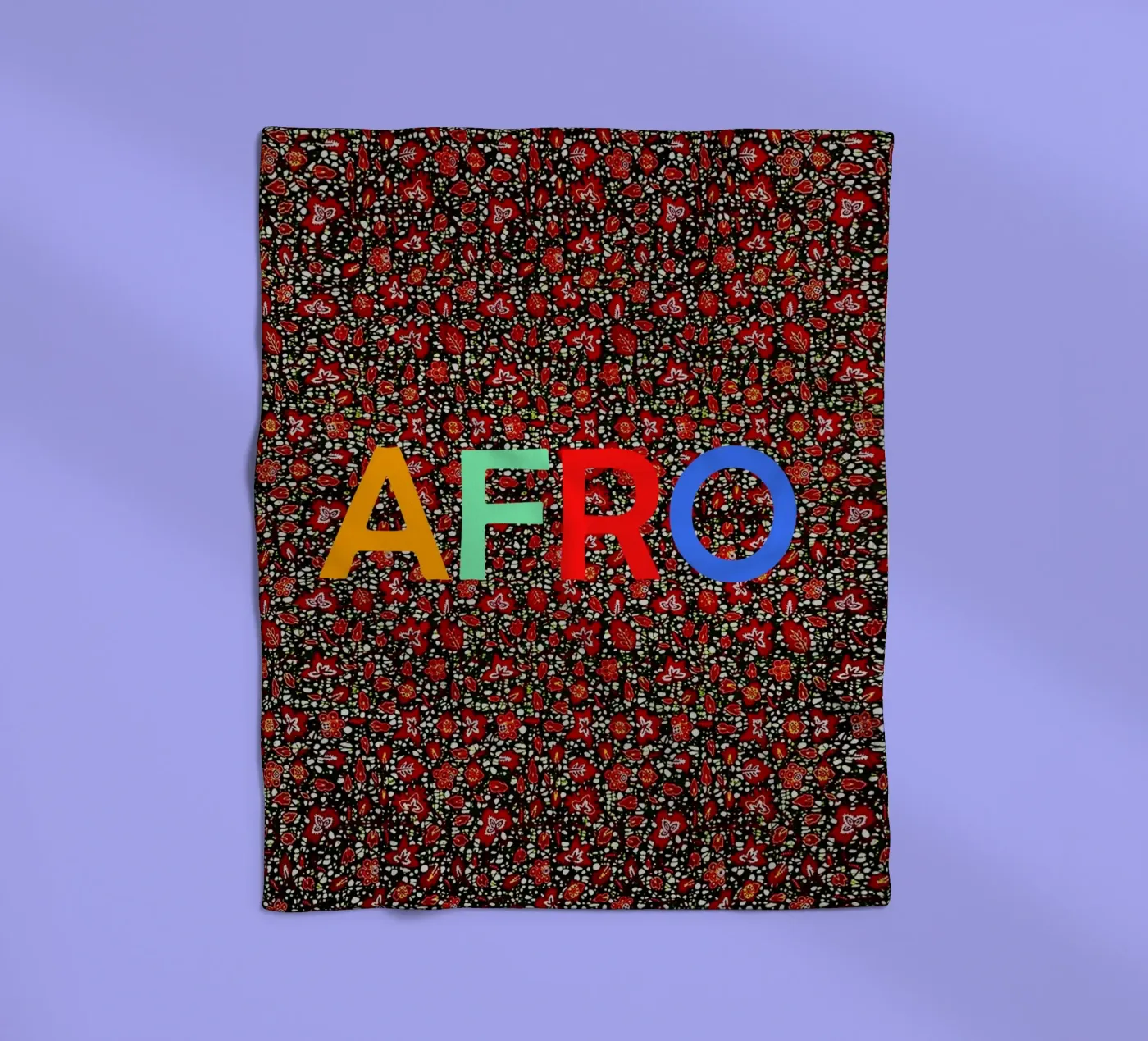 Afro fleecedeken van Mathudace Créas