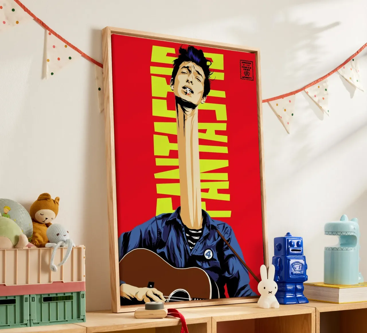Dylan Mr. Fantastic tela con Cornice a cassetta da Butcher Billy