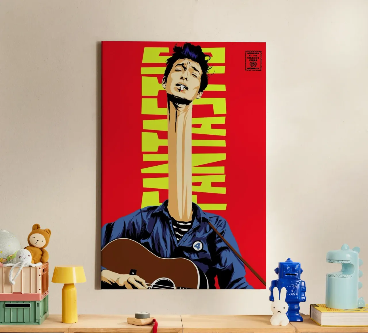Dylan Mr. Fantastic tela con Cornice a cassetta da Butcher Billy