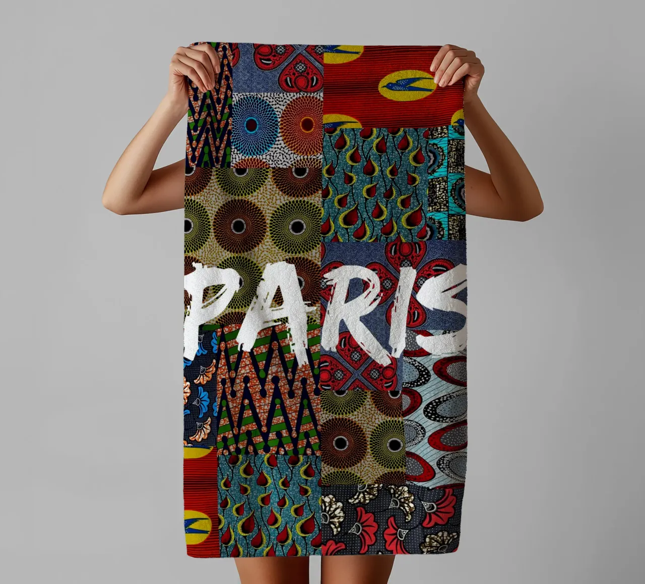 Paris towel by Mathudace Créas