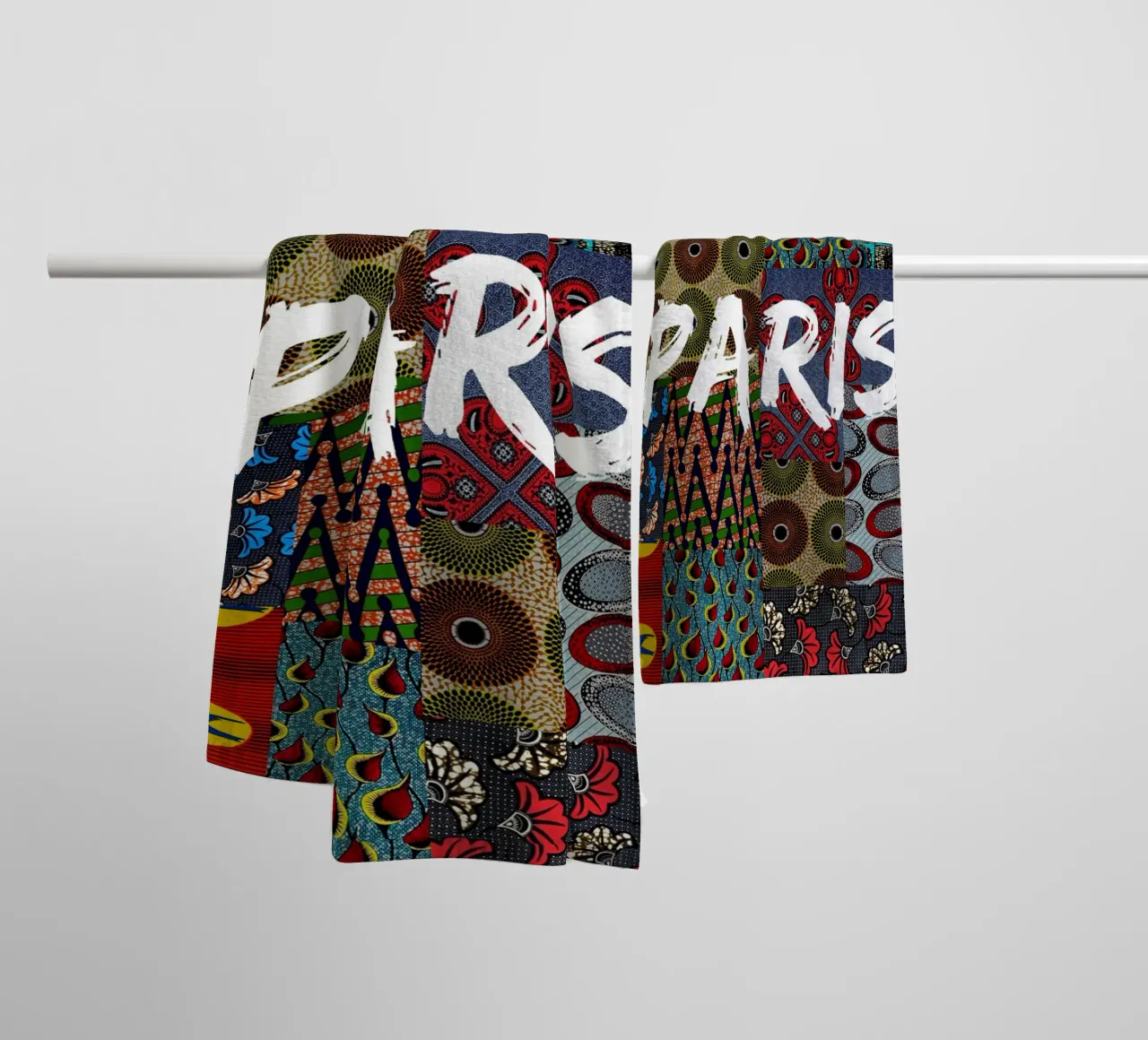 Paris towel by Mathudace Créas