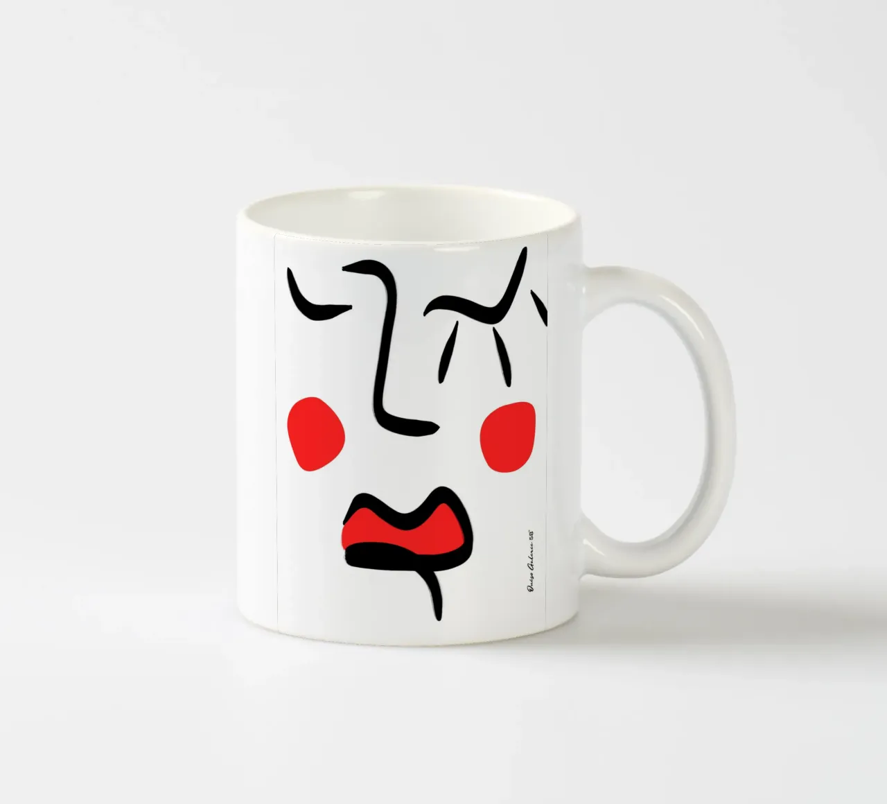 Shimmering Quiet tazza in ceramica da Mike Leymi