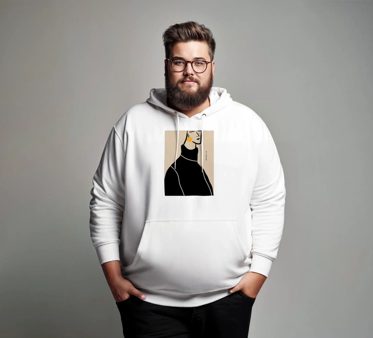 Hushed Waves felpa con cappuccio da Mike Leymi