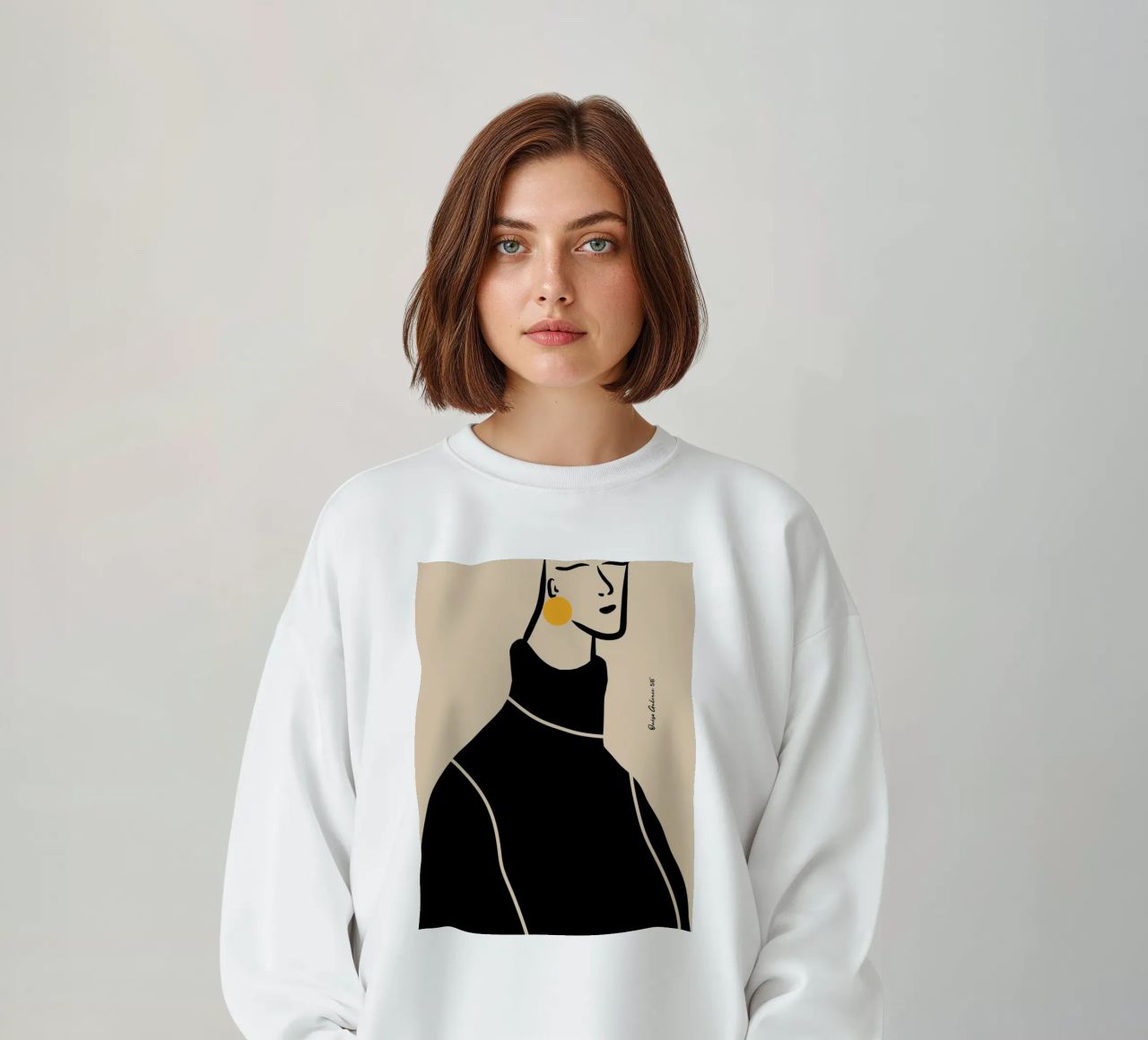 Hushed Waves Sweatshirt von Mike Leymi
