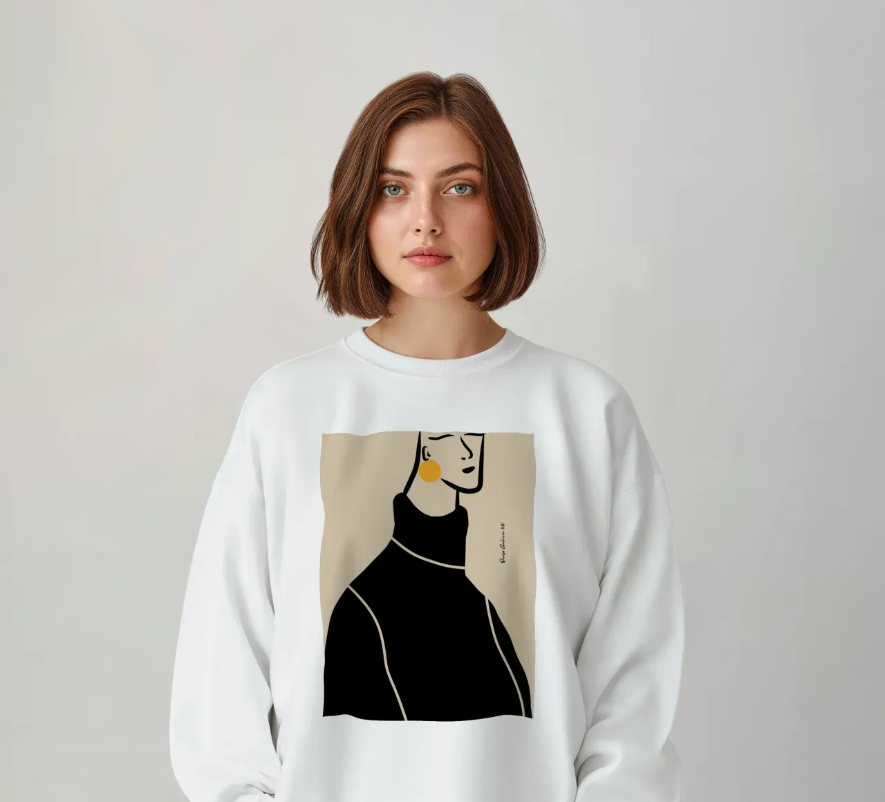 Hushed Waves sweatshirt van Mike Leymi