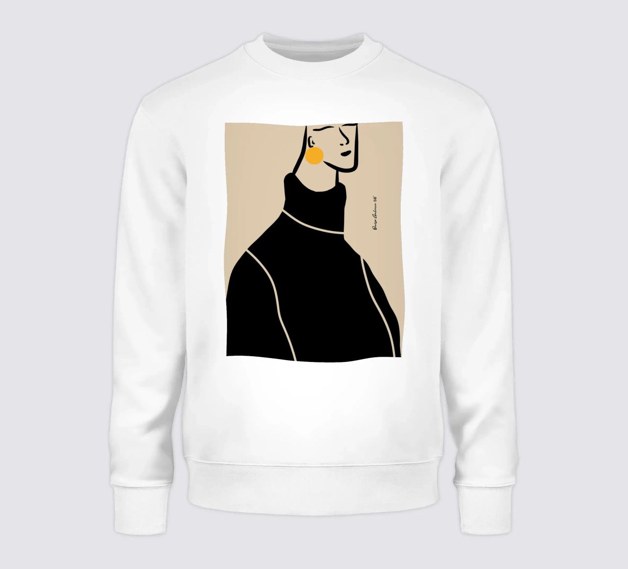 Hushed Waves Sweatshirt von Mike Leymi