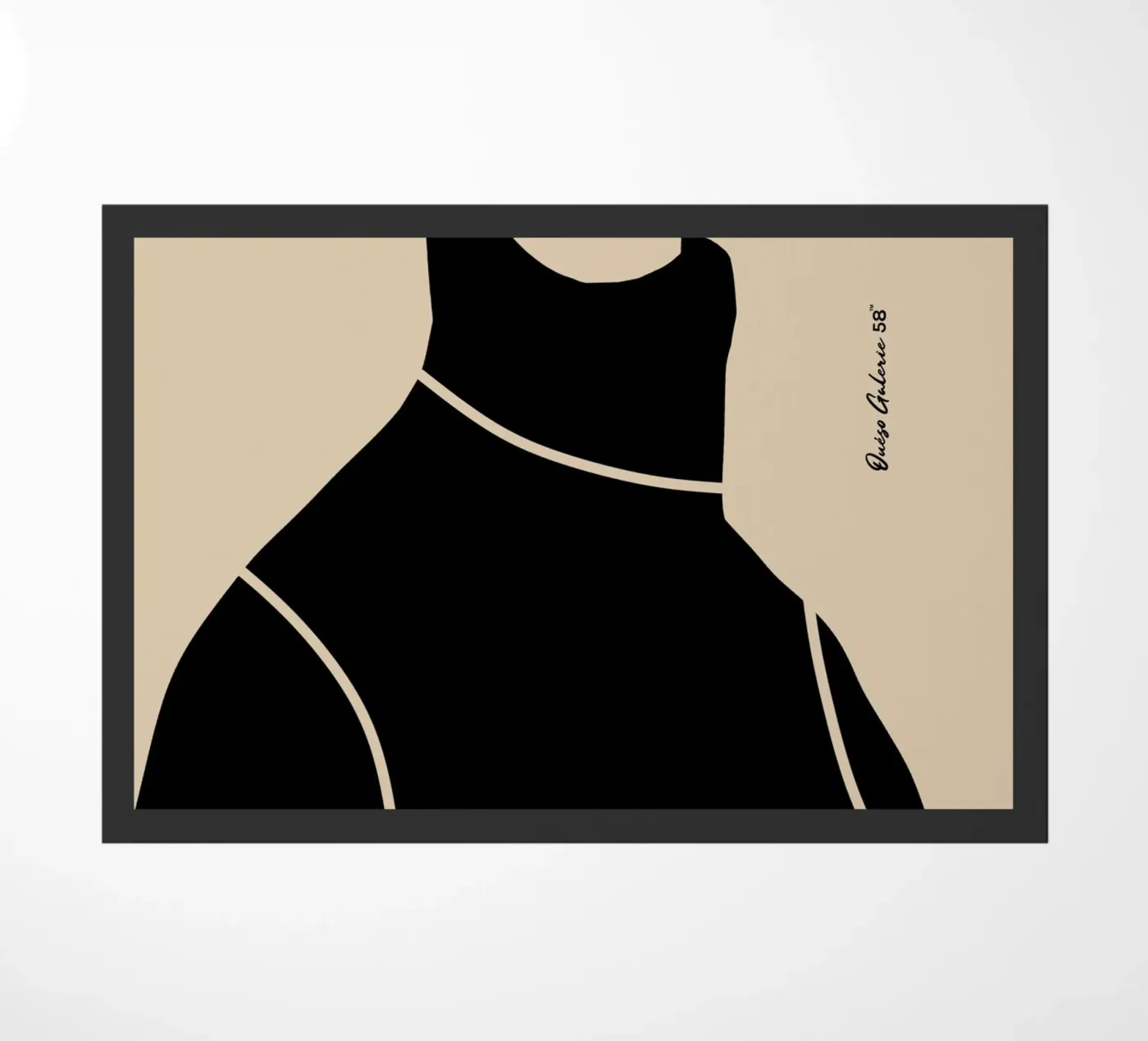 Hushed Waves doormat by Mike Leymi