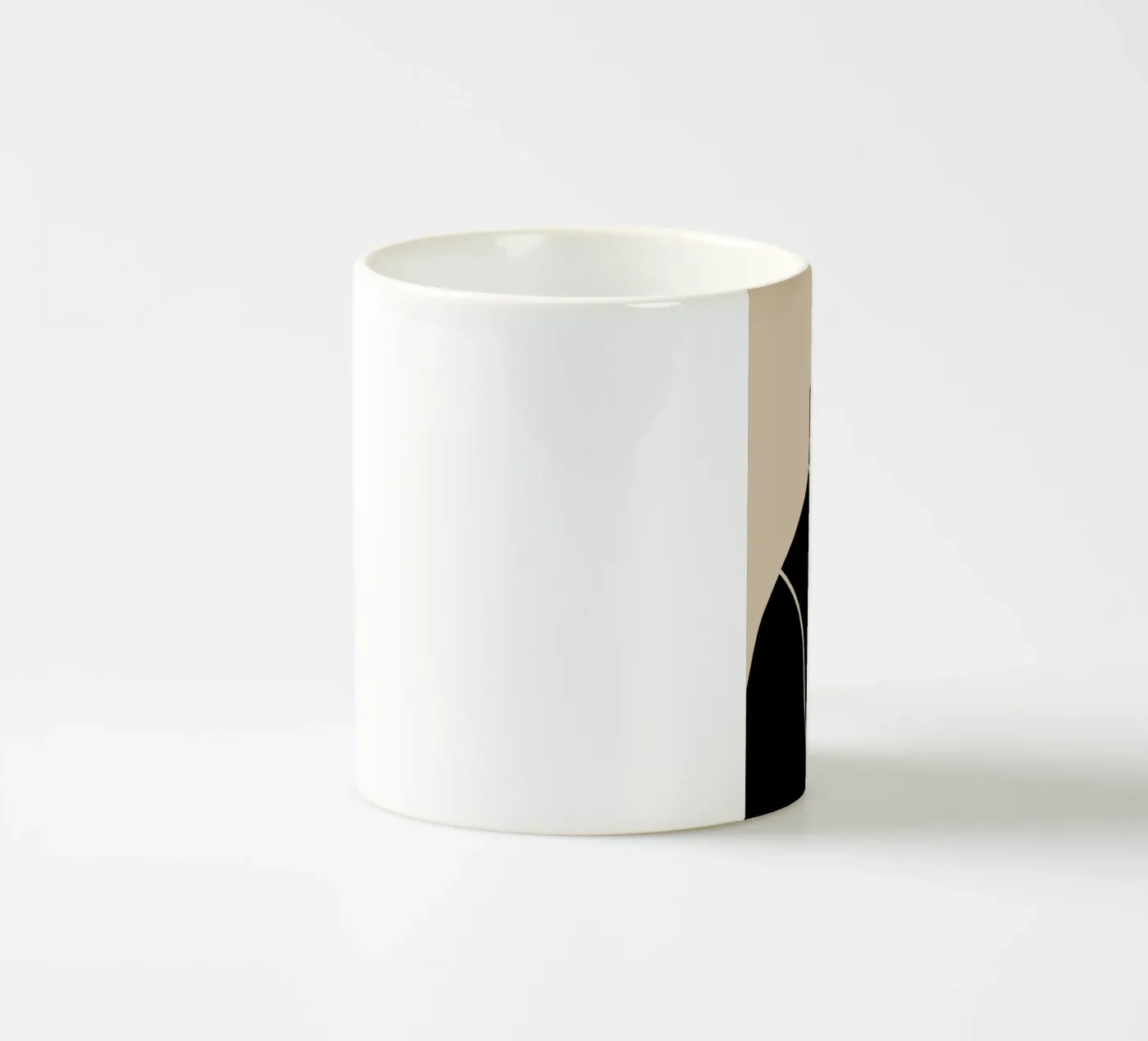 Hushed Waves ceramic mug by Mike Leymi