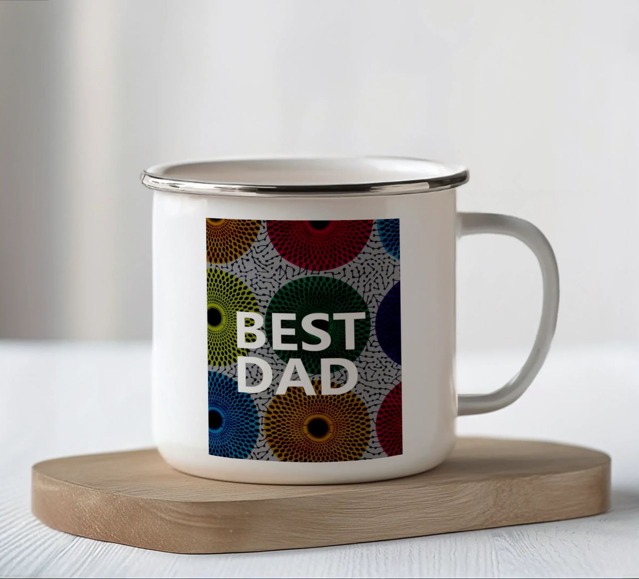 Best Dad tazza in smalto da Mathudace Créas