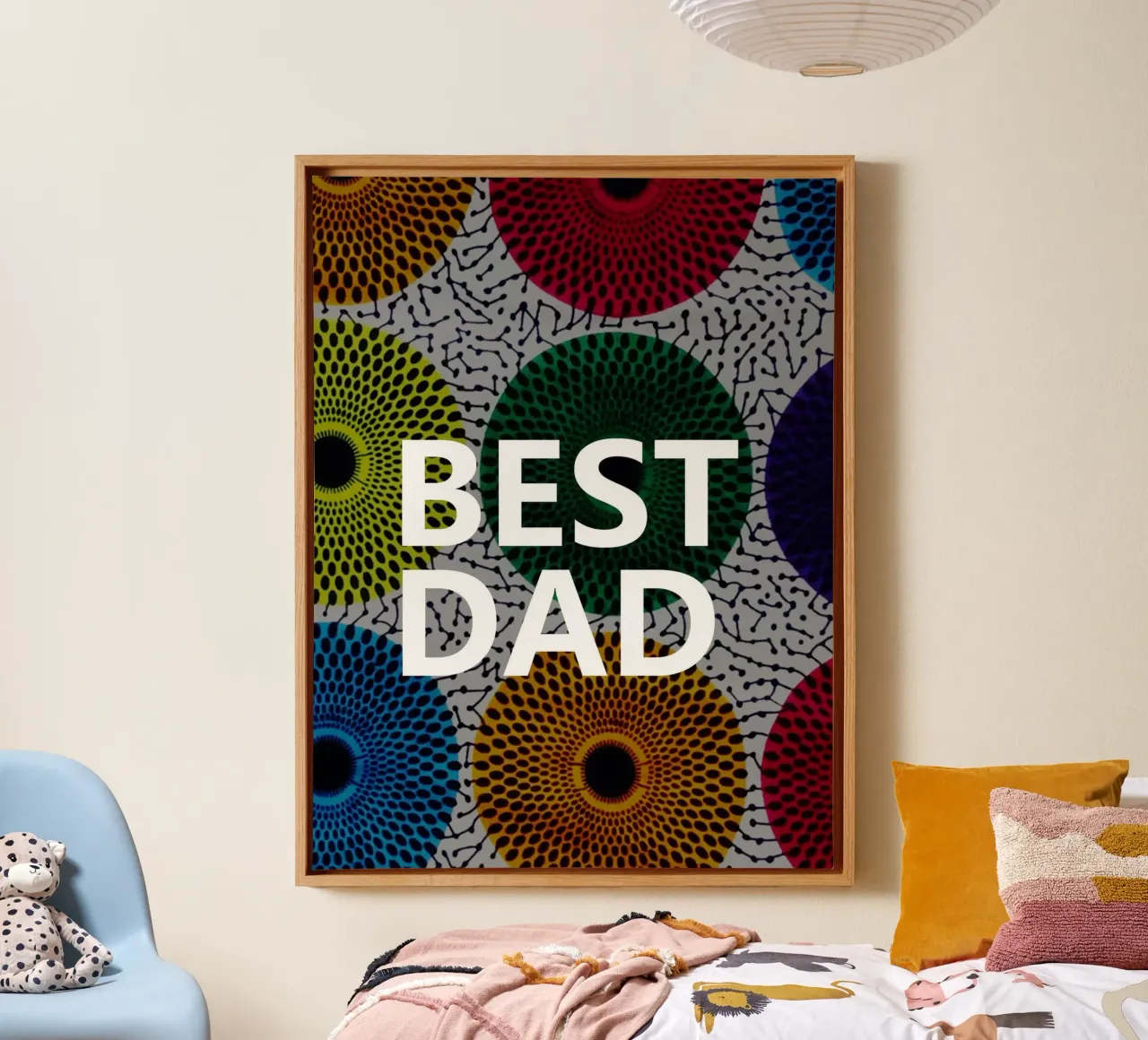 Best Dad tela con Cornice a cassetta da Mathudace Créas