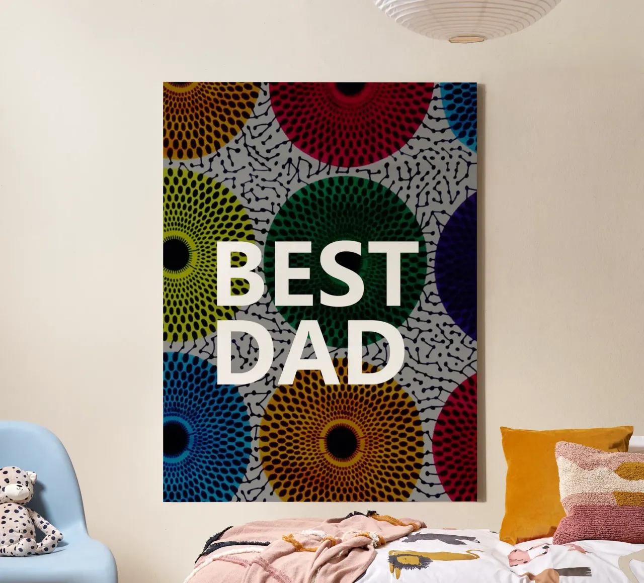 Best Dad tela con Cornice a cassetta da Mathudace Créas