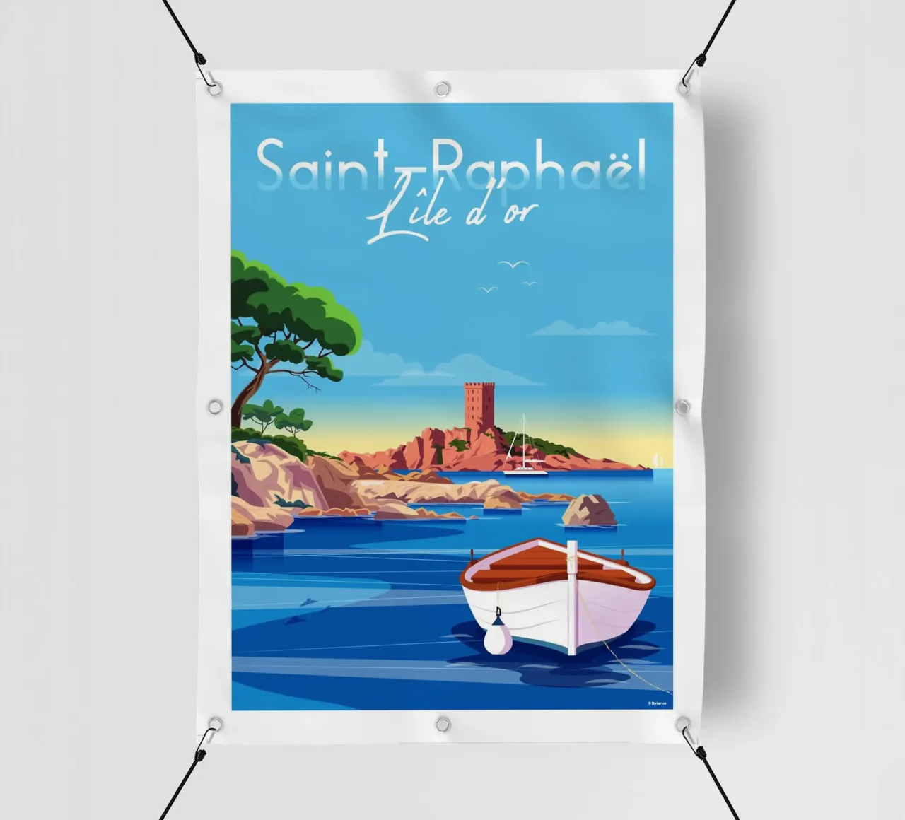 saint Raphaël Île d'or telo in pvc da Raphaël Delerue