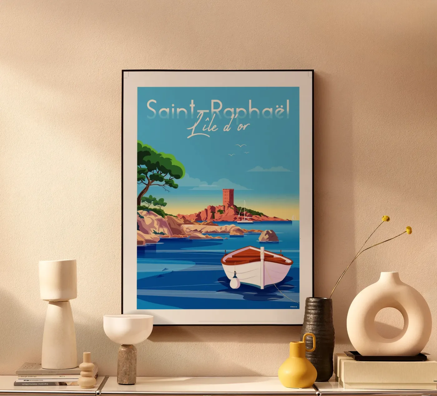 saint Raphaël Île d'or plexiglass da Raphaël Delerue