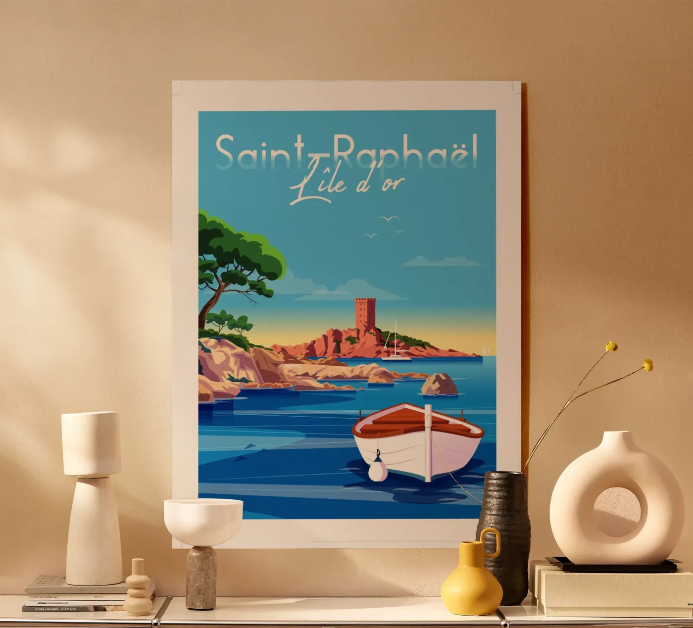 saint Raphaël Île d'or plexiglass da Raphaël Delerue