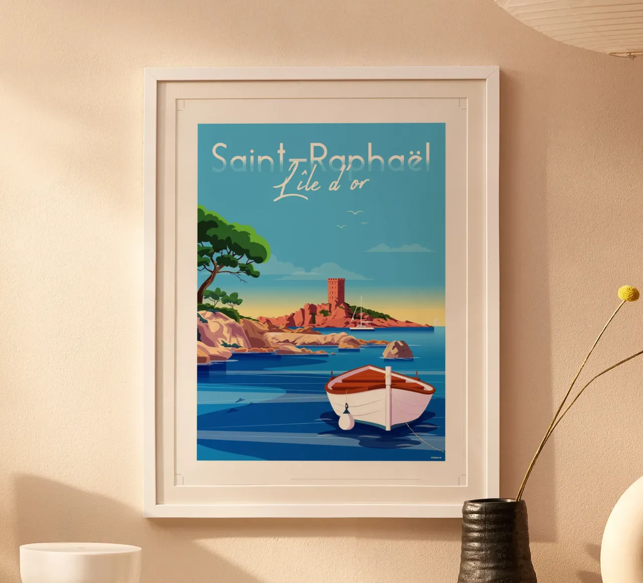saint Raphaël Île d'or carta hahnemühle da Raphaël Delerue