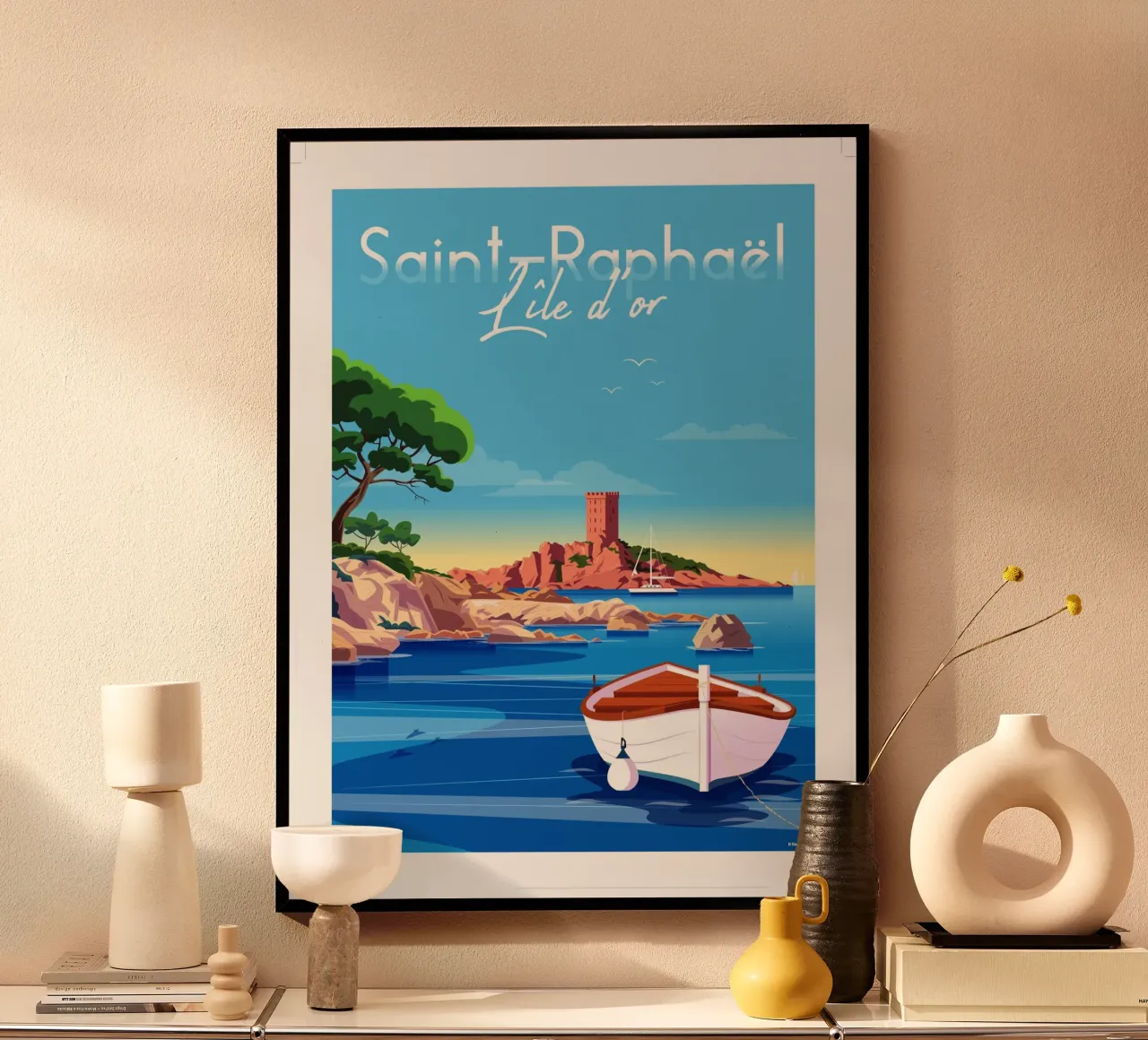 saint Raphaël Île d'or carta hahnemühle da Raphaël Delerue