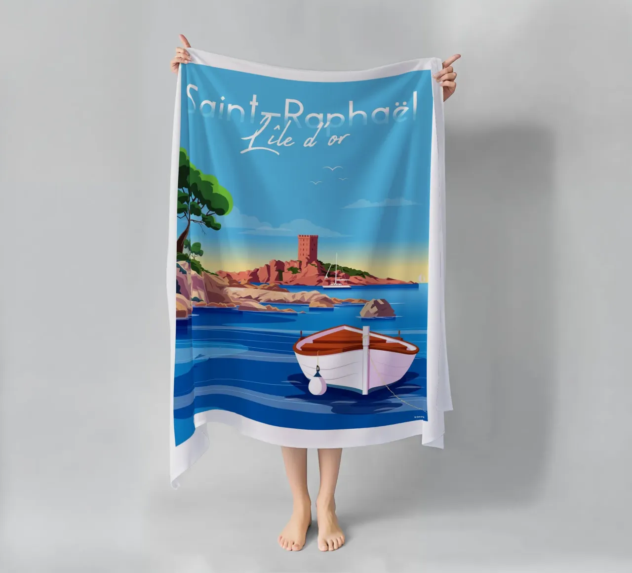 saint Raphaël Île d'or telo mare da Raphaël Delerue