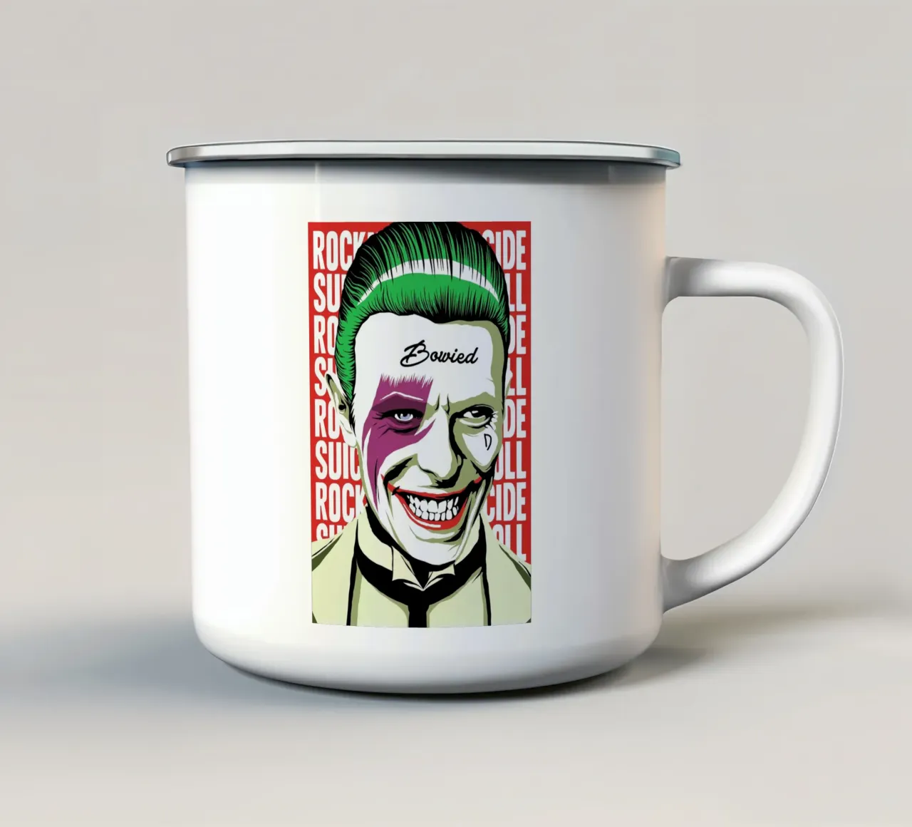 Rock'n'Roll Suicide tazza in smalto da Butcher Billy