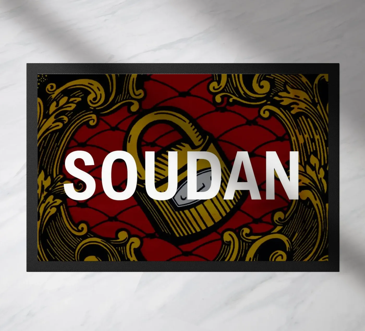 Soudan deurmat van Mathudace Créas