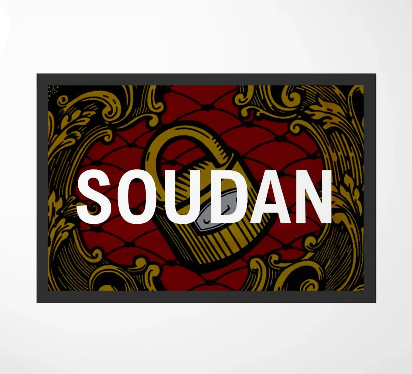 Soudan deurmat van Mathudace Créas