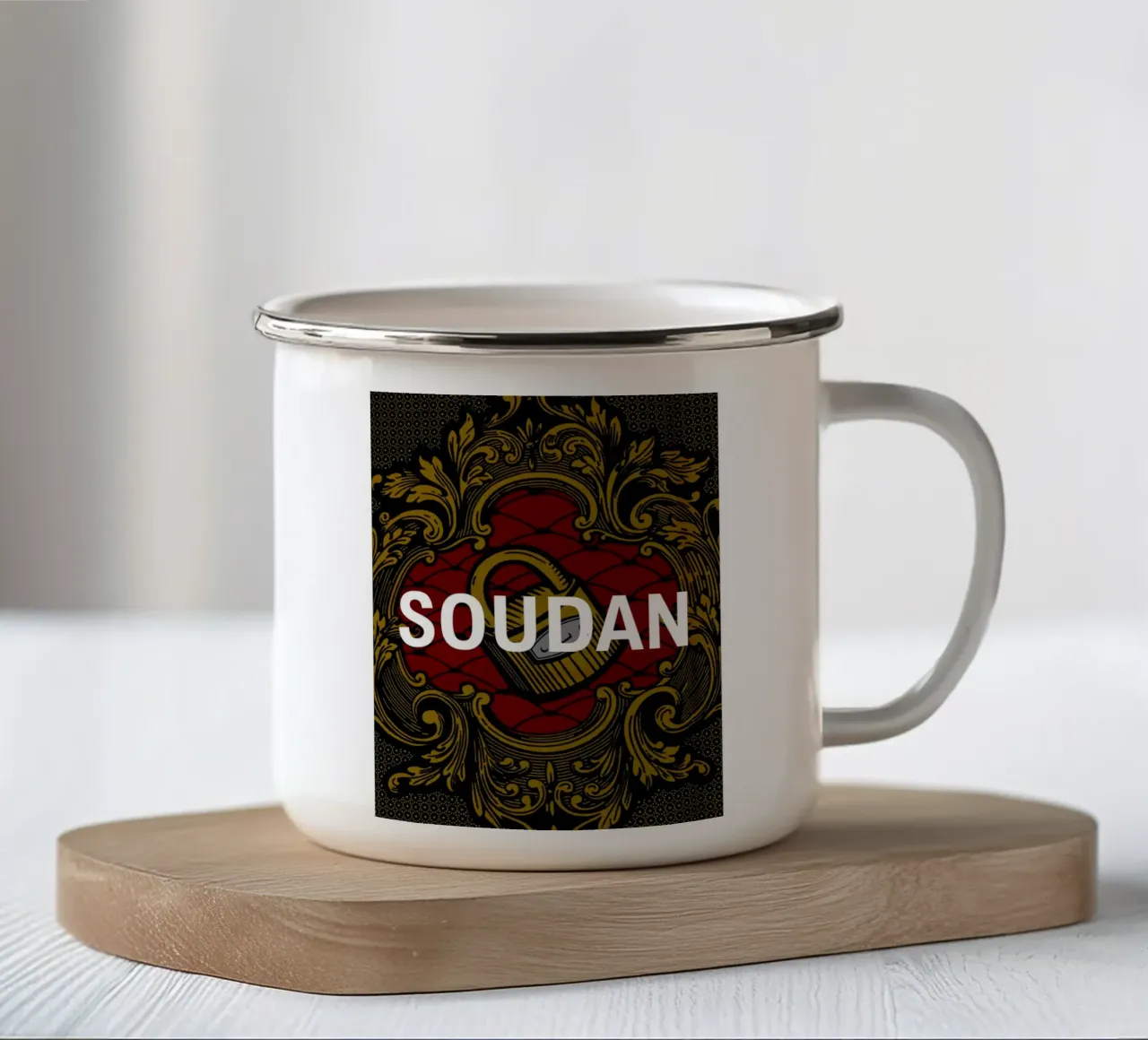 Soudan tazza in smalto da Mathudace Créas