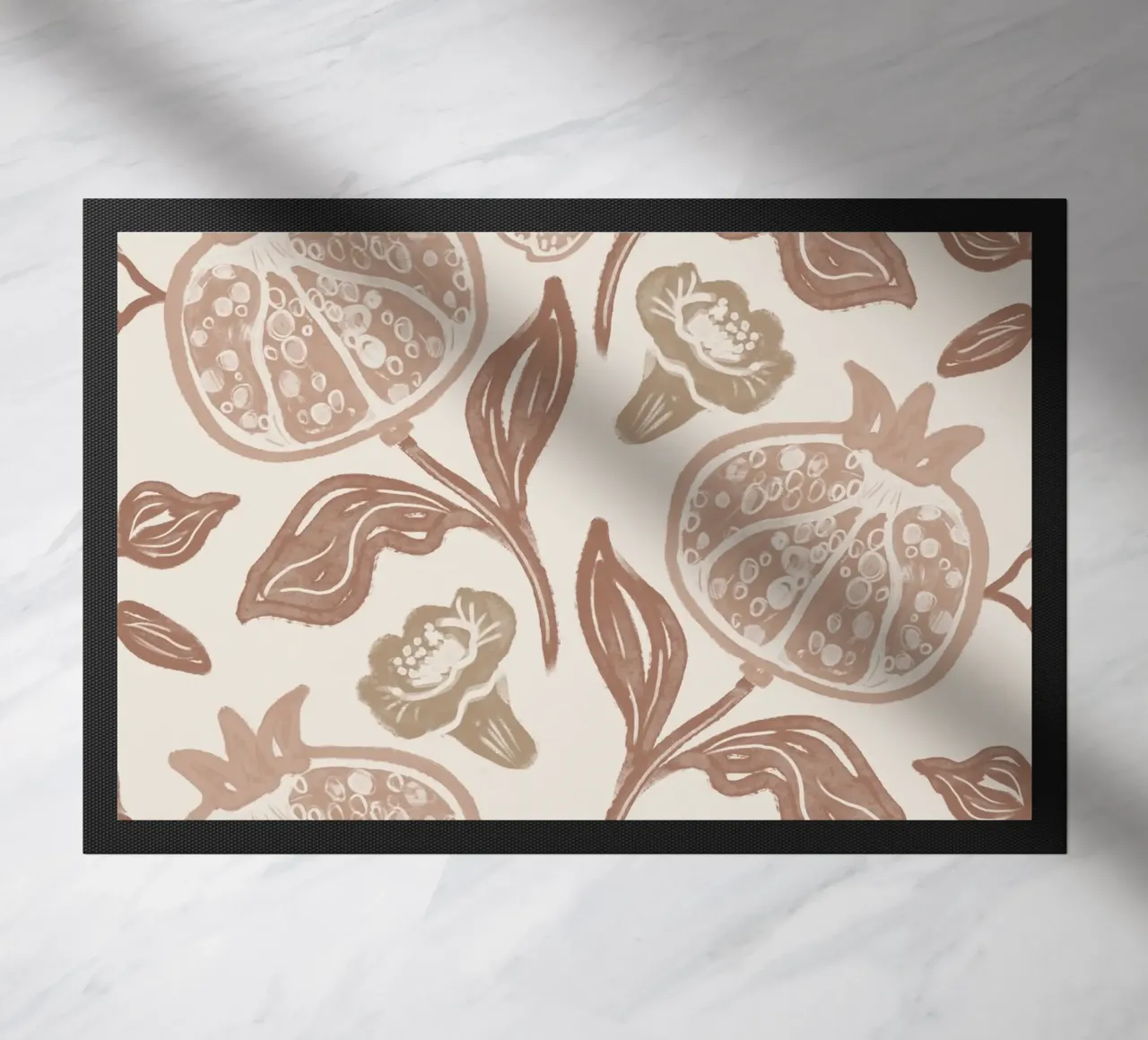 Pomegranates Pattern - Mocha Mousse zerbino da anisillustration