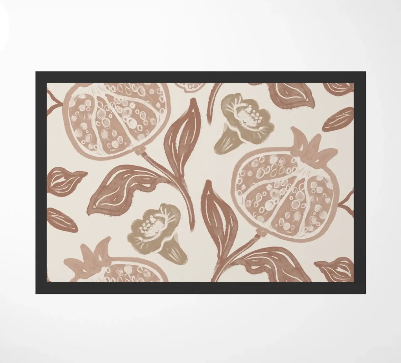 Pomegranates Pattern - Mocha Mousse zerbino da anisillustration