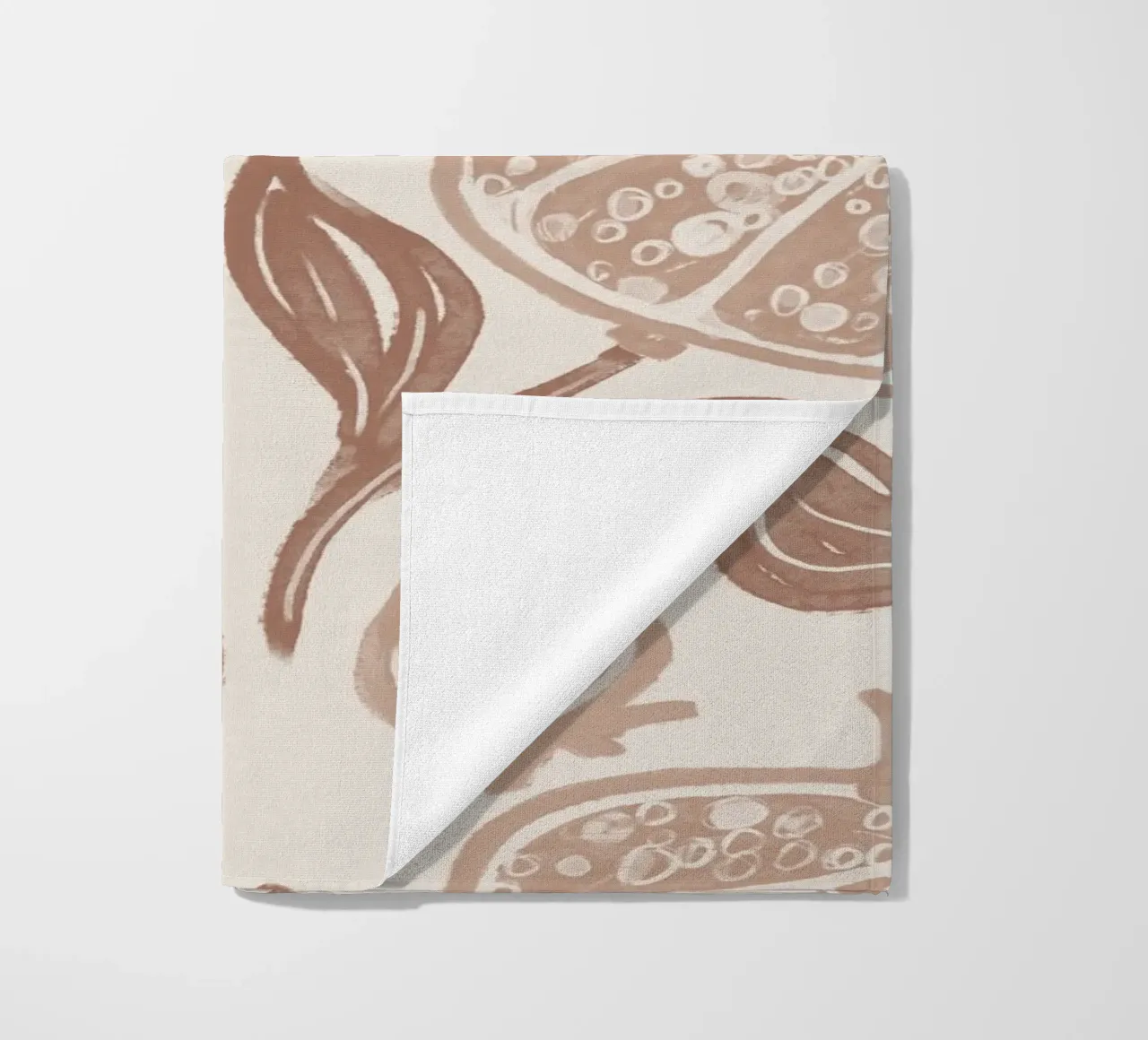 Pomegranates Pattern - Mocha Mousse telo mare da anisillustration