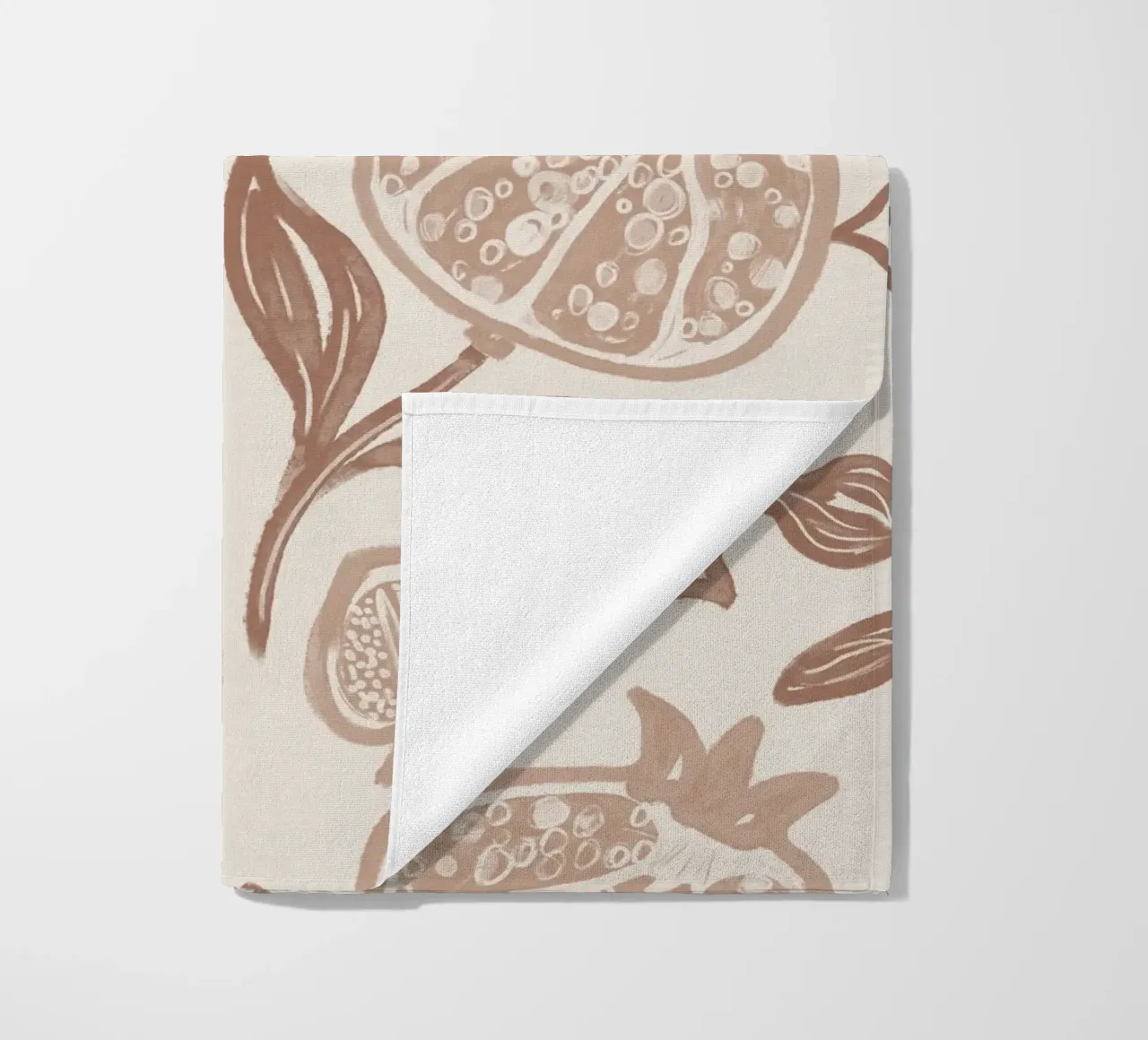 Pomegranates Pattern - Mocha Mousse telo mare da anisillustration