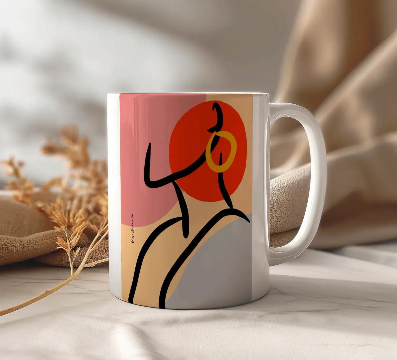 Dancing Hues tazza in ceramica da Mike Leymi