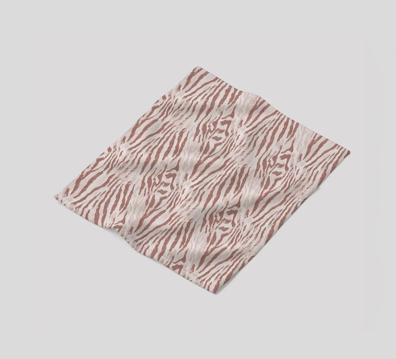 Zebra tijger dierenprint in mokka mousse bruin Boho Chic Y2K fleecedeken van Gentle Echoes Art