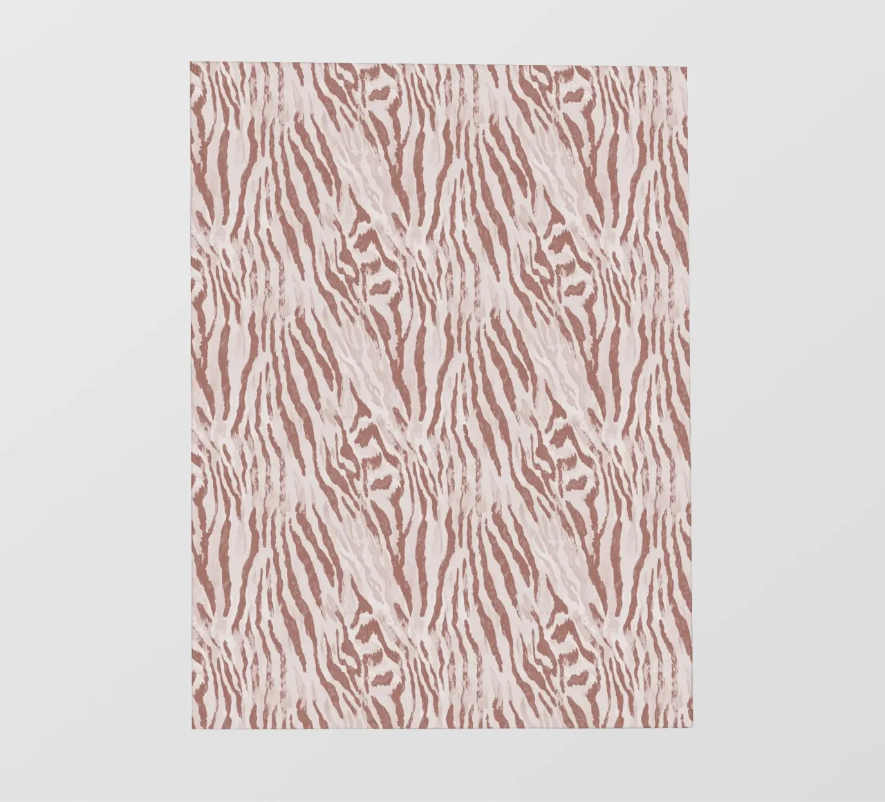 Zebra tijger dierenprint in mokka mousse bruin Boho Chic Y2K pvc-zeil van Gentle Echoes Art