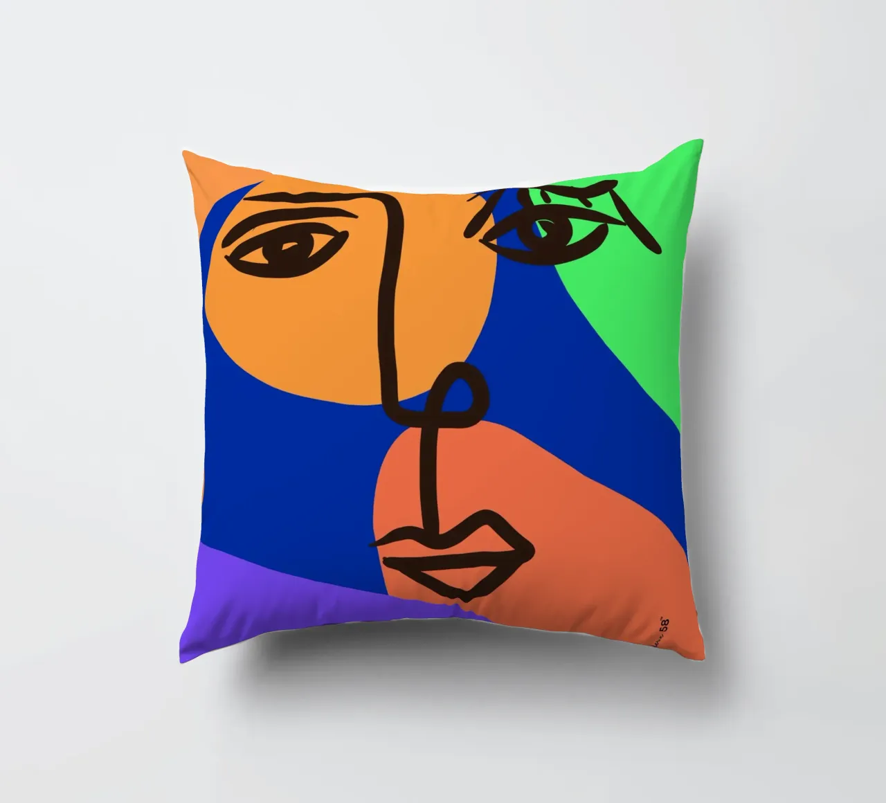 Vibrant Currents cuscino da Mike Leymi