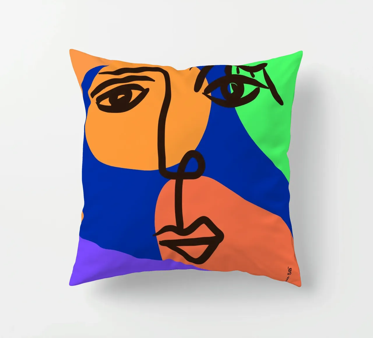 Vibrant Currents cuscino da Mike Leymi