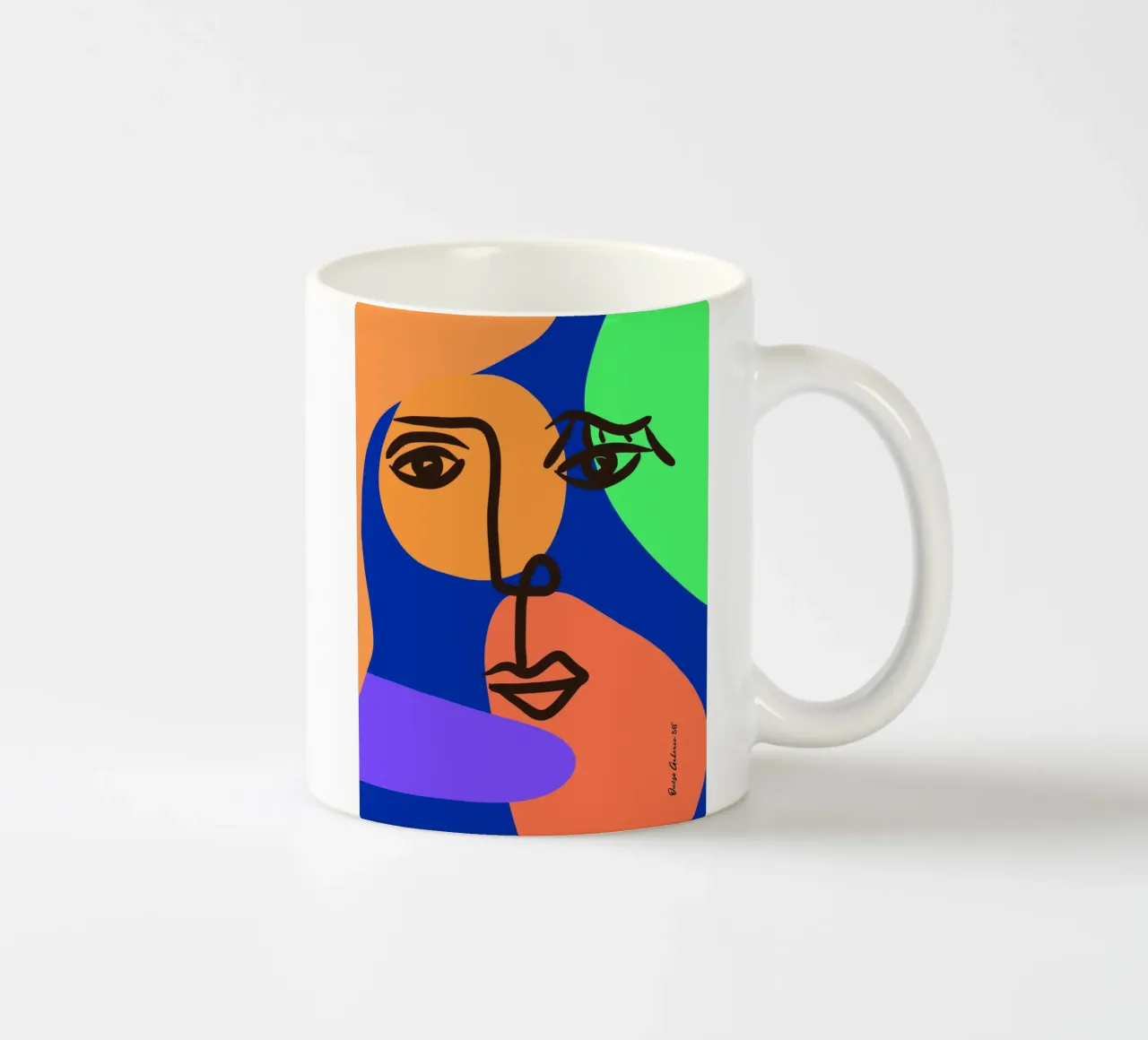 Vibrant Currents tazza in ceramica da Mike Leymi