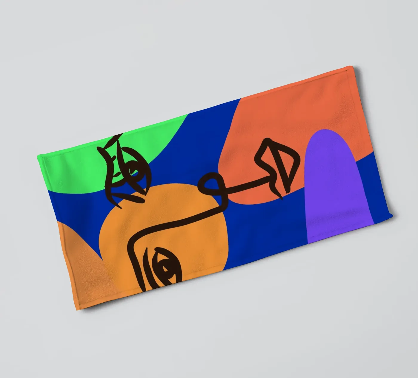 Vibrant Currents badhanddoek van Mike Leymi