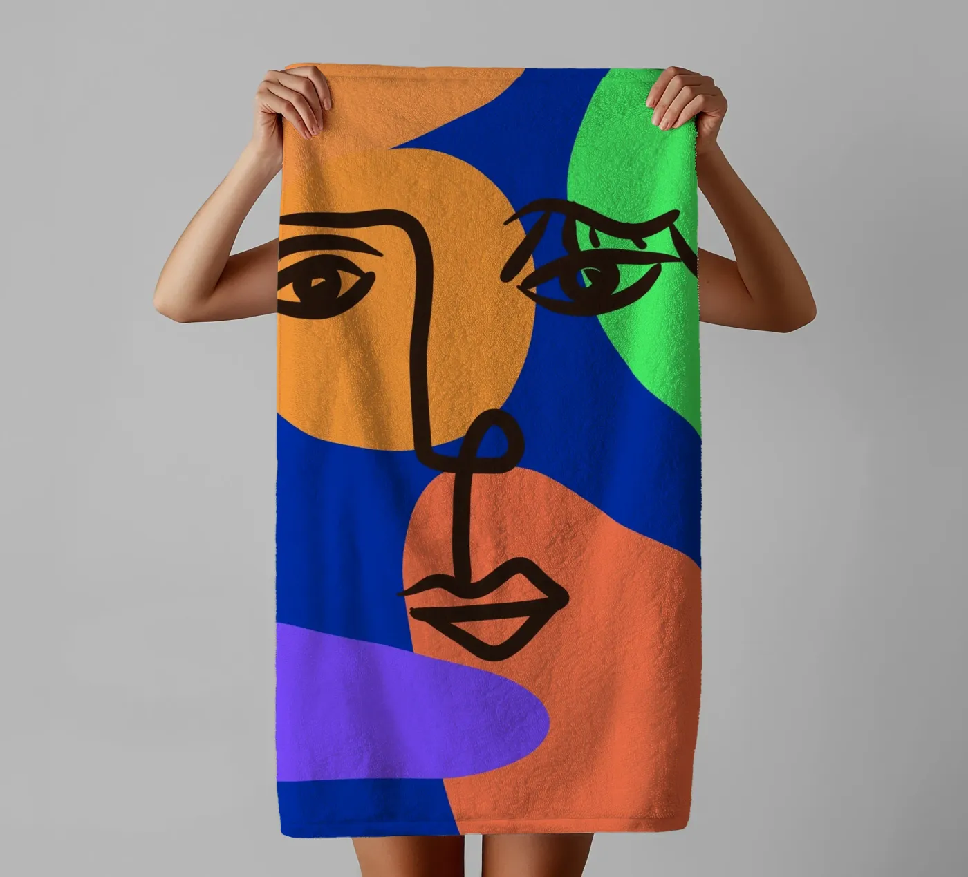 Vibrant Currents badhanddoek van Mike Leymi