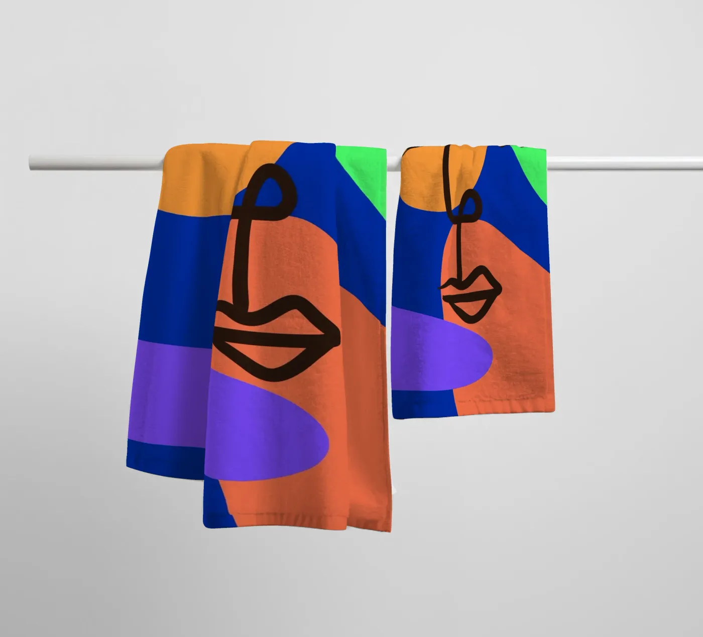 Vibrant Currents badhanddoek van Mike Leymi