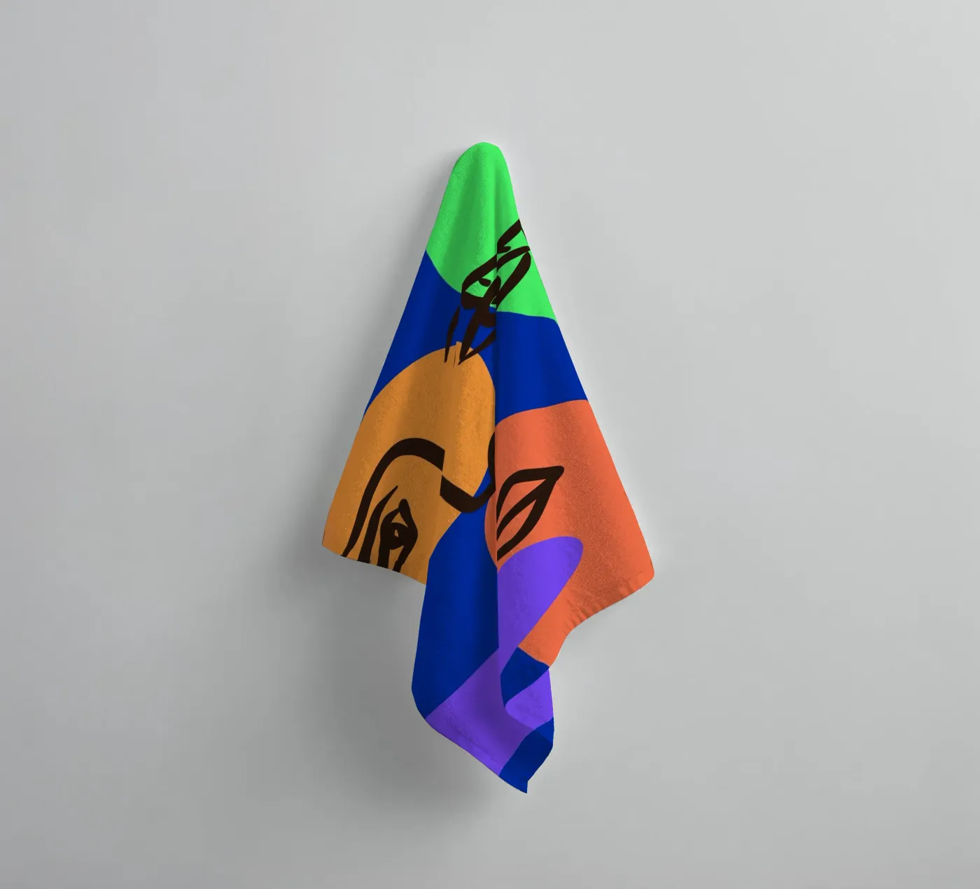 Vibrant Currents badhanddoek van Mike Leymi