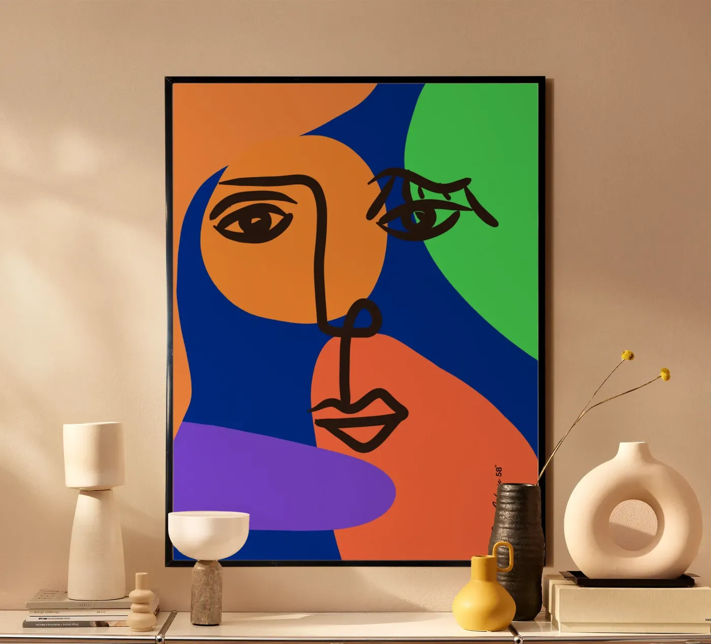 Vibrant Currents poster van Mike Leymi