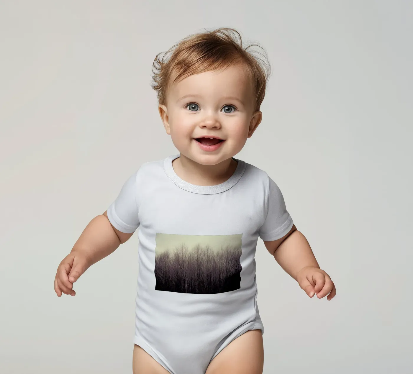 Forest Kurzarm Babybody von Robin Delean