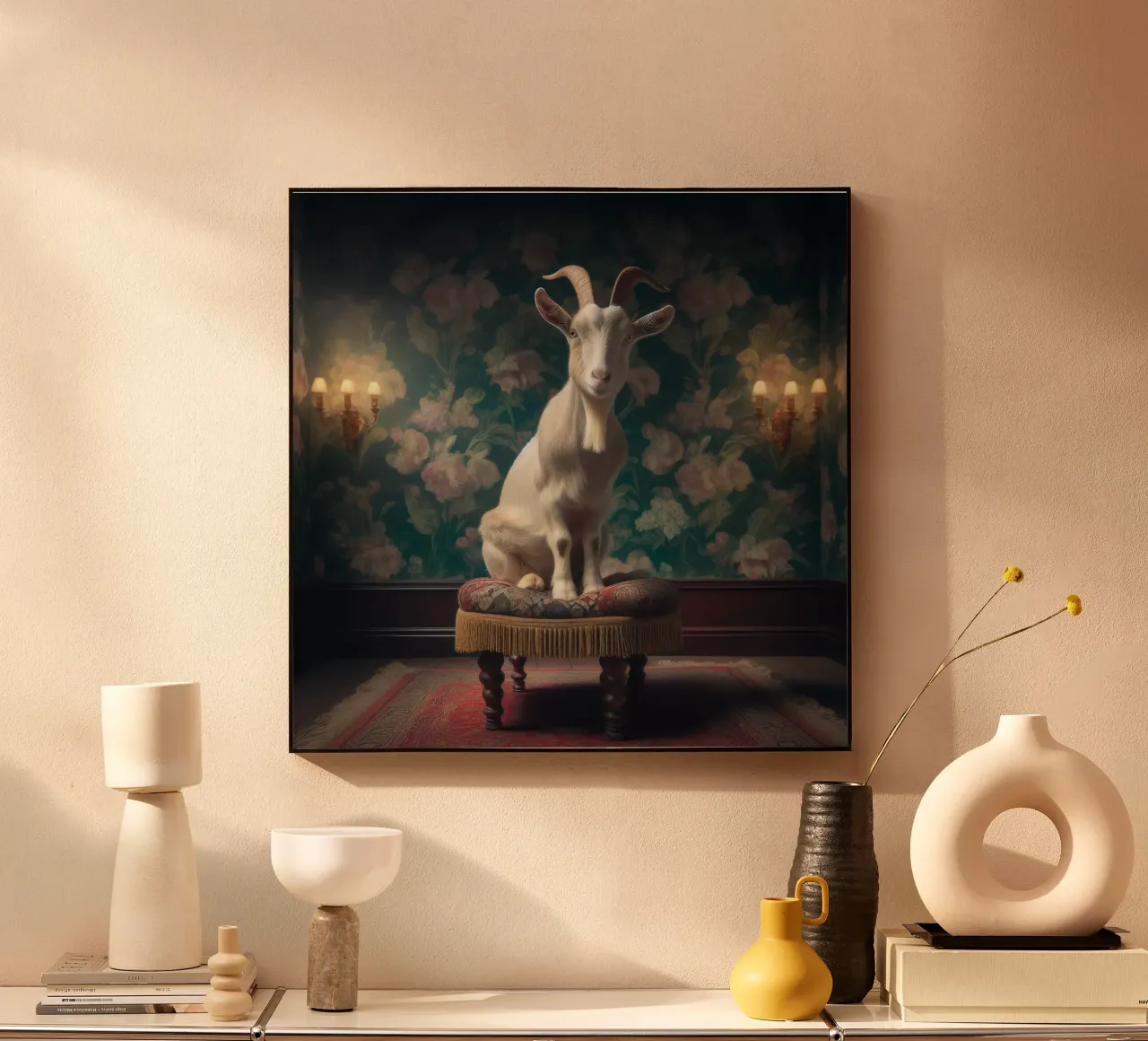 Goat plexiglass da Animal Portraits