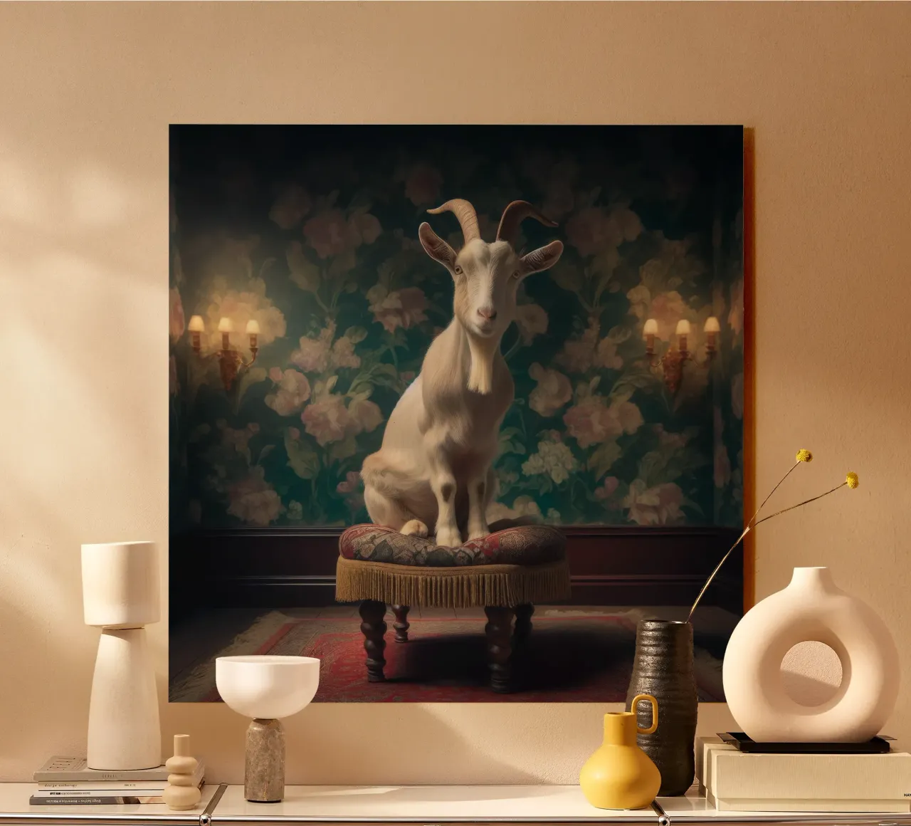 Goat plexiglass da Animal Portraits