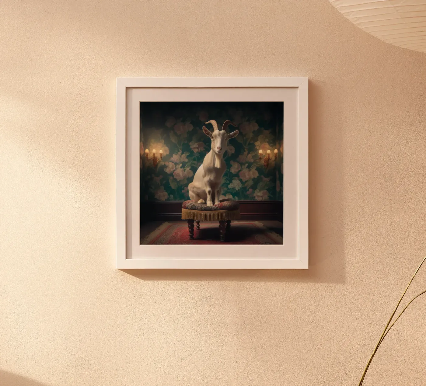 Goat Poster von Animal Portraits