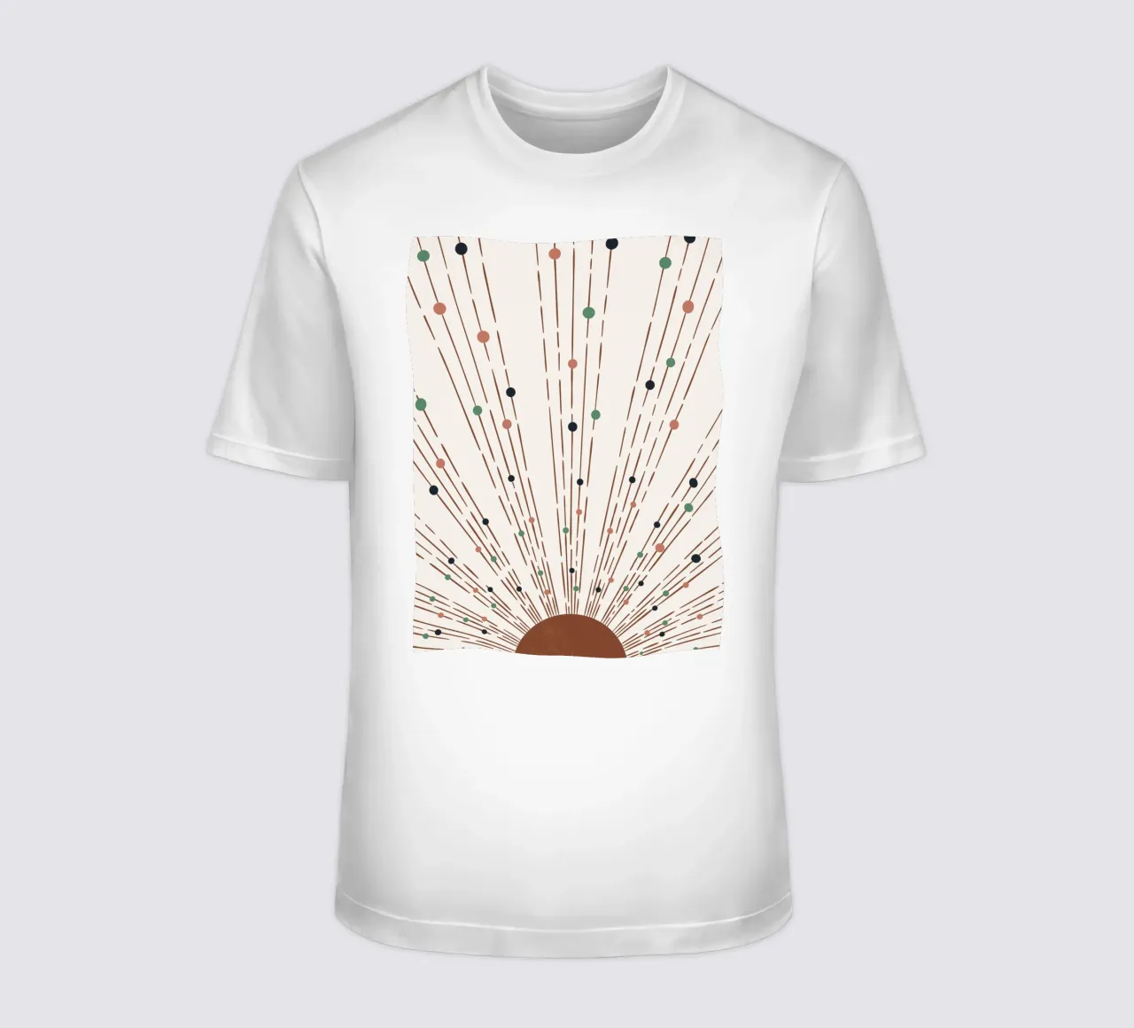 Rays & dots boho design - minimal & modern t-shirt by Whole©