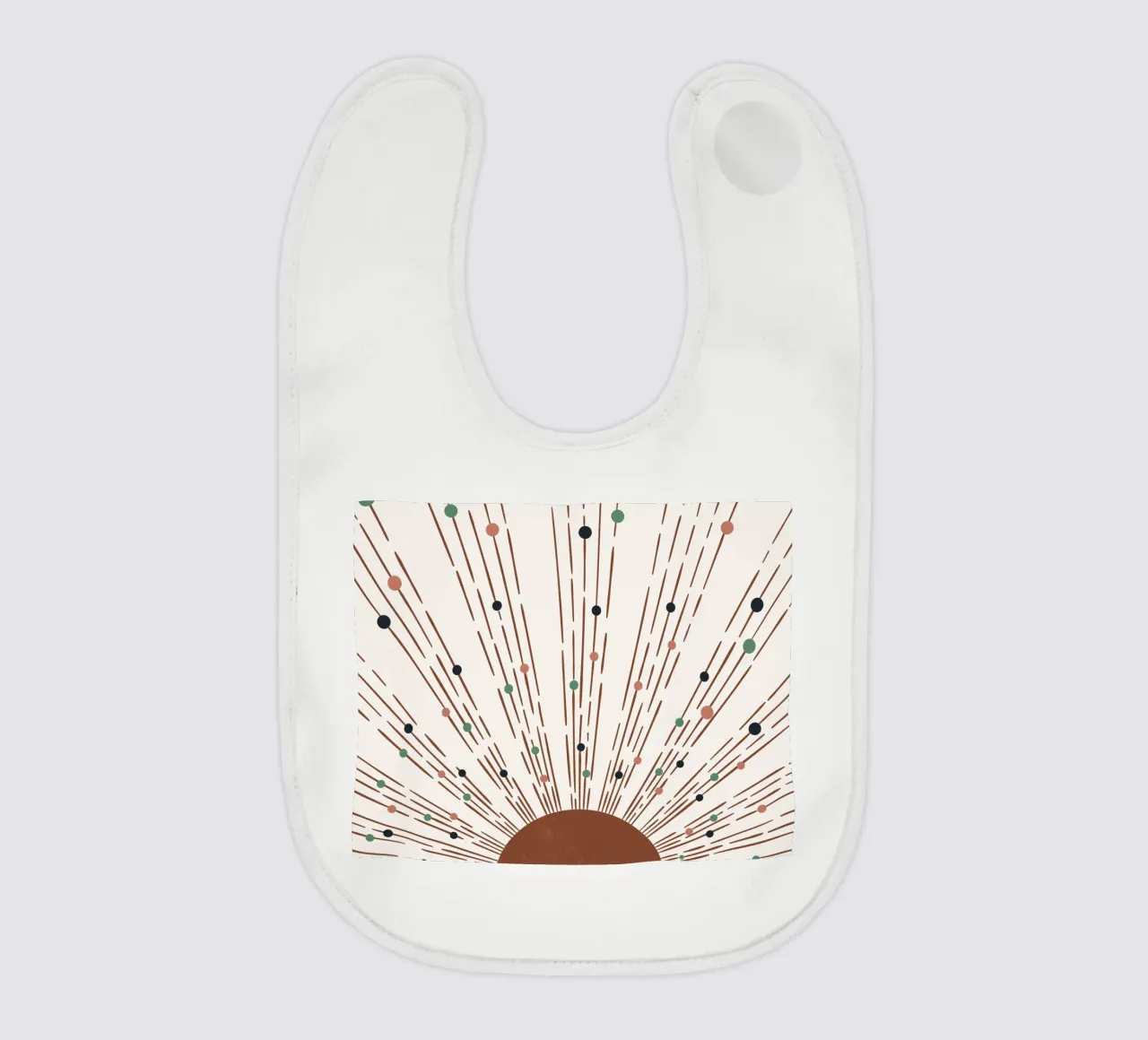 Design boho a raggi e punti - minimale e moderno bavaglino da Whole©